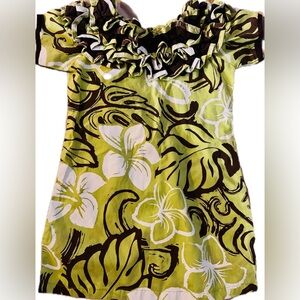 Little girl Muumuu w/ruffle lei